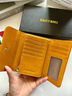 班亚奴（banyanu）2025新款韩版女士钱包女短款简约复古油蜡牛皮搭扣小零钱夹 古黄色-防盗刷 实拍图