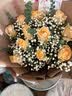 花西田全国满天星玫瑰真花束生日鲜花速递同城配送送女友礼物 11朵香槟玫瑰花束（新品） 实拍图