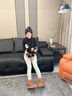 梦多福加热鞋冬季雪地靴女充电暖鞋可行走户外电热发热鞋智能暖脚宝防寒 实拍图
