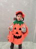 甜蜜点万圣节服装儿童男女孩cosplay服饰装扮南瓜服披风演出道具装饰 实拍图
