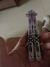 昙蓓漫甩手蝴蝶刀csgo未开刃不锈钢折叠刀玩具游戏模型练习花式训练刀 全钢材质【双尖-印花集粉】 刀头不开刃丨初学者入门之选 实拍图