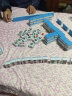 亚丽一等品手搓麻将牌44mm 天蓝色 中国结款 大号144张套装高档家用 实拍图