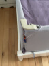 M-CASTLE床围栏免安装婴儿防摔床挡板宝宝便携床上护栏儿童床边围挡可升降 季风灰折叠款 单面装 2.0米 实拍图