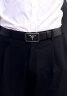 PRADA/普拉达【礼物】男士金属搭扣Saffiano皮革腰带皮带 黑色 95cm 晒单实拍图