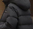 雪中飞秋冬新款保暖连帽女士羽绒服防钻绒外套时尚休闲羽绒服女 黑色|8056 XL /175/96A 实拍图