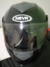 NEVA新国标B类头盔男揭面盔电动车头盔女双镜片冬季保暖全覆式安全帽 新国标亮黑-透明镜片 实拍图