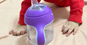 新安怡（AVENT） 飞利浦卡通企鹅杯学饮杯训练水杯防漏带手柄软嘴鸭嘴杯SCF751/12 实拍图