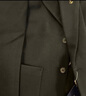罗蒙羊毛呢西服男士春秋商务休闲西装厚款大衣外套男装85XF黑色XL 实拍图