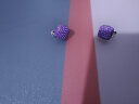 APM Monaco[杨紫同款系列]紫色方形耳环简约时尚耳饰生日礼物送女友 晒单实拍图
