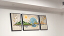 Sixpoetry 客厅装饰画现代简约沙发背景墙壁画轻奢三联晶瓷画大气高档挂画 福禄生机（铝合金外框） 晶瓷画左右35*50+中间70*50亮面 实拍图