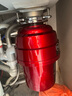 杜邦（DUPONT）美国杜邦E7智能厨房垃圾处理器家用厨房水槽粉碎机自动进水关水 红色 实拍图