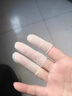 防水手指套 指套护指保护套 透明乳胶手指防水伤口手套防滑劳保翻页翻书点钞点钱干活拇指套指甲套 【切口磨砂款】100个/包 S码 实拍图