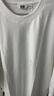优衣库男装女装AIRism棉混纺圆领T恤/长袖482293 00 白色 M 实拍图
