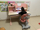 护童儿童学习桌椅小学生写字桌可调节升降课桌椅套装小户型书桌带书架 好奇星120cm+LUCKY椅_红 实拍图
