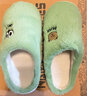 安尚芬棉拖鞋女士外穿秋冬季新款居家卡通保暖加绒半包跟情侣地板拖鞋男 绿色【大眼崽】 38-39 适合37-38 实拍图