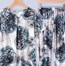 古今（GUJIN）绵绸夏季新品中老年妈妈睡衣女家居服大码遛弯短袖睡裤套装4XL 实拍图