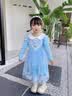 蓓然美爱莎公主裙春夏2026艾莎网纱裙女童连衣裙儿童聚会服生日礼物 蓝裙+披纱 110 实拍图