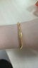 周六福5D硬金足金黄金手镯女莫比乌斯环计价A1010966 约7.66g 56mm  实拍图