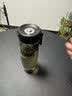 天喜（TIANXI）磁弹泡茶杯茶水分离磁吸tritan水杯男大容量户外便携运动健身水壶 【tritan】580ml-时尚黑椭圆款 实拍图
