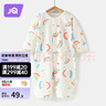 婧麒（JOYNCLEON）婴儿连体衣春秋宝宝纯棉打底哈衣新生儿衣服四季款爬服装 彩虹 80cm 实拍图