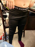 昇亿 儿童紧身裤篮球训练服足球速干长裤儿童打底裤速干女孩中小学生跑步服健身弹力保暖男童运动服 黑色长裤 S 实拍图
