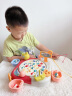 灵动宝宝儿童玩具电动磁性钓鱼玩具旋转钓鱼台捕鱼男女孩3-6岁生日礼物红 实拍图