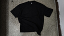 棉致t恤男纯棉潮流纯色小白宽松休闲短袖百搭情侣上衣 黑色 L 实拍图