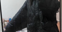 雪中飞【清仓】羽绒服秋冬款四层锁绒设计保暖大翻领短款羽绒服女 黑色 M 165 实拍图