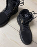 马克华菲马丁靴男高帮男鞋厚底增高百搭休闲工装靴冬季英伦风复古大黄靴子 纯黑 42 【此款为皮鞋码=运动鞋码43】 实拍图
