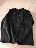 MUJI 女式 抓绒 开衫 外套 外衣 长袖 25年冬季 女装 BB2T4C5A 黑色 L （165/88A） 实拍图