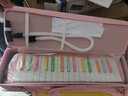 JDR口风琴37键中小学生用初学者课堂幼儿童嘉德瑞口吹管键盘乐器 32键粉色【卡通硬包彩虹键盘】 实拍图
