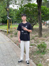 顶峰保罗（Dingfengbaoluo）休闲裤春秋季男士宽松冰丝直筒垂感潮流阔腿长裤子818卡其XL 实拍图