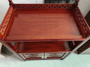 斋藏居茶柜茶水柜实木储物柜客厅置物架沙发边柜小型餐边柜酒柜茶台边柜 A款花梨色(60*35*75)无需安装 实拍图