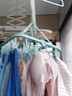 洁丽雅可折叠晾衣夹家用防风袜子架宿舍毛巾衣架多夹内衣背心 北欧蓝（加厚pp防晒抗老化）32夹 实拍图