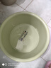 宅一起 加厚塑料洗脸盆家用大号洗菜盆洗衣服小盆子婴儿脸盆洗衣盆洗脚盆 抹茶绿 大号 实拍图