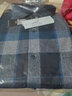 杉杉纯棉格子长袖衬衫男士保暖加厚衬衫男中年格子加绒衬衣 6205 44 实拍图