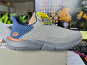 斯凯奇（Skechers）闪穿鞋春季轻便一脚蹬网面时尚舒适健步鞋透气休闲鞋软底运动鞋 灰蓝/GYBL 41 实拍图
