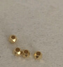 喜上眉梢【喜上眉梢】999足金蹦迪镭射散珠黄金3D硬金超闪足球珠圣诞礼物 0.2g 2mm新版蹦迪珠约多颗 实拍图