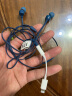 JBL T110 立体声入耳式耳机耳麦 运动耳机 电脑游戏耳机 手机有线耳机带麦可通话 梦幻蓝 实拍图