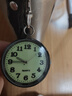 大数字清晰夜光 钥匙扣挂表护士学生考试用进场公务员怀表老人 黑色夜光面 实拍图