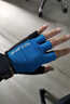 洛克兄弟骑行手套半指手套男女防滑透气山地车骑行装备自行车手套 蓝色XXL 实拍图