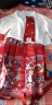 耀王马面裙女童2024新款夏季套装儿童中国风汉服女孩六一唐装演出服 红色（上衣+裙子） 140 晒单实拍图
