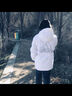 adidas 保暖鸭绒连帽羽绒服男女同款阿迪达斯官方轻运动 白色   2XL 实拍图
