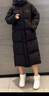 韩璐娇（hanlujiao）羽绒棉服女长款过膝冬季新款韩系学院风宽松显瘦加厚保暖棉袄外套 黑色 2XL （建议140-160斤） 实拍图