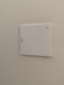 鸿雁开关插座面板超薄无边框内嵌钢架墙壁86型暗装E3白色 一开单控 实拍图
