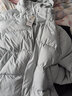 adidas 拒水防泼防风保暖鸭绒羽绒服面包服男女同款阿迪达斯官方   银灰色   L 实拍图