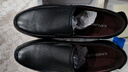 康奈皮鞋男新款牛皮商务套脚一脚蹬休闲男鞋圆头商务皮鞋男 黑色 43 实拍图