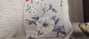 新品老粗布套不含芯正方形沙发床头靠背靠枕P 栀子花开 40X40cm【抱枕套一个】 实拍图