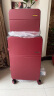 LETOO红色行李箱女宽拉杆新款陪嫁密码箱拉杆箱旅行箱登机箱ins 红色子母箱 拉链 -大小搭配更实用 24英寸 晒单实拍图