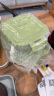 创得耐热玻璃保鲜盒微波炉饭盒上班族便当盒 绿2隔1060+500+包+筷子 晒单实拍图